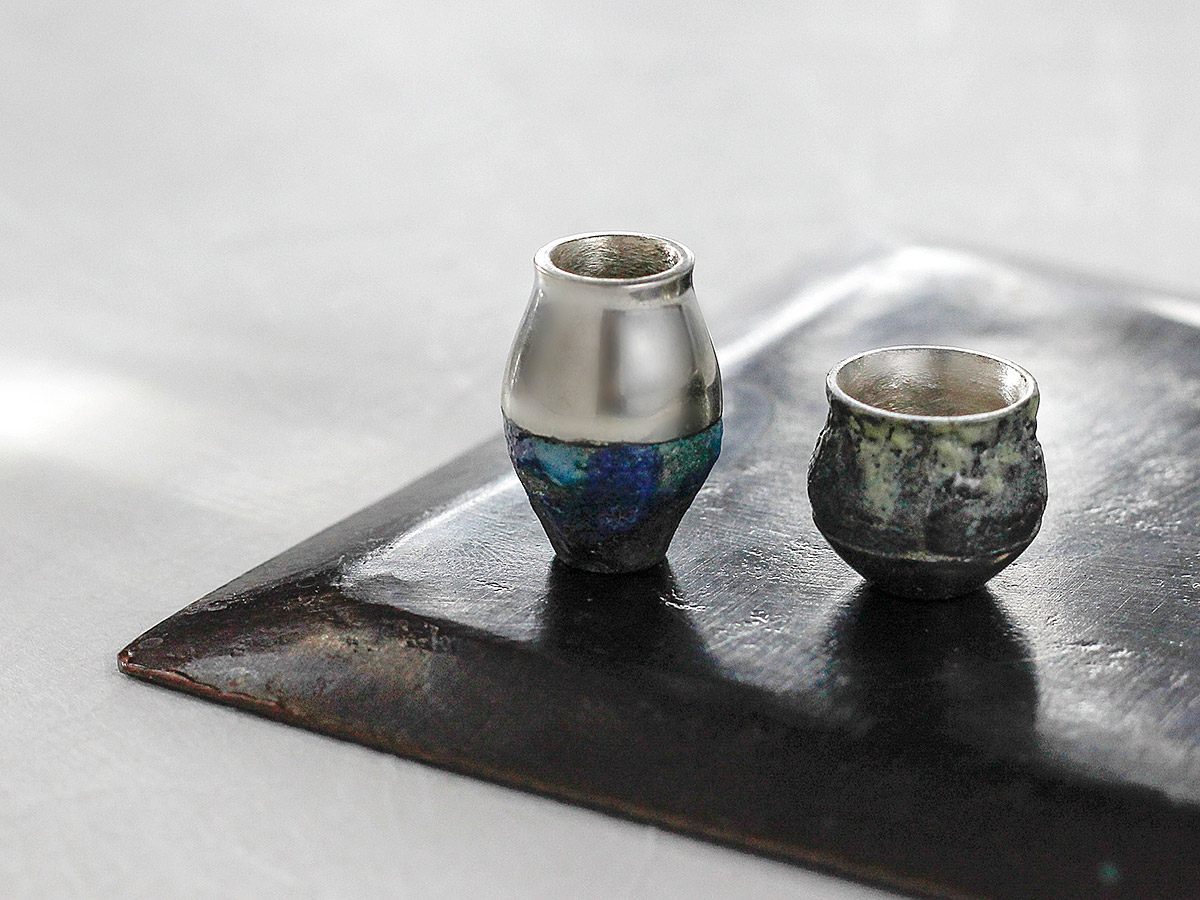 実はかなり難しい。陶芸釉薬と金属。 | メタル陶器アクセサリー hitotoi