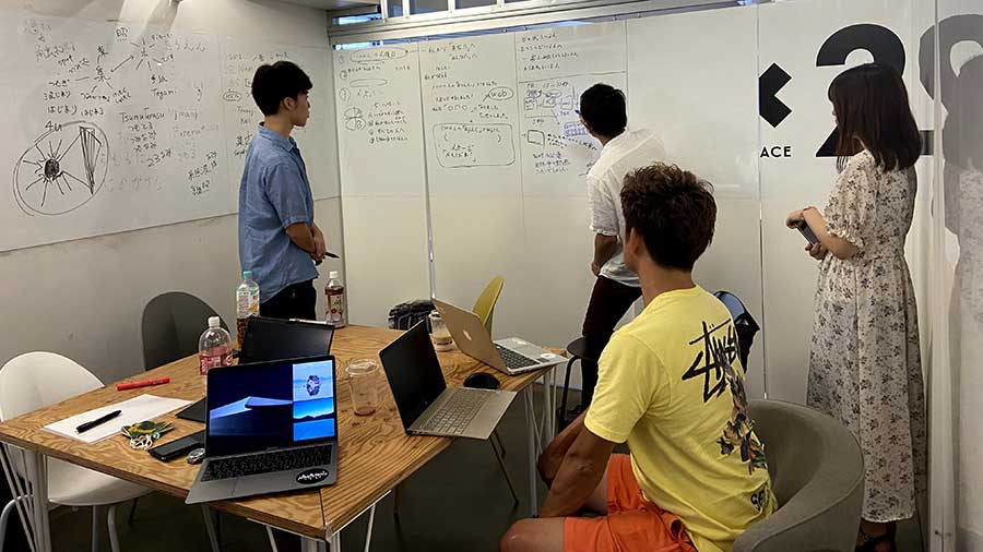 enha 1000人の応援プロジェクト打ち合わせ風景